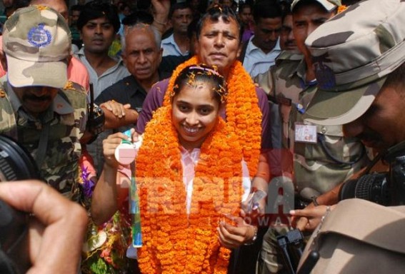 Central government sanctioned Rs. 80 lakh as an aid for golden girl Dipa Karmakar 